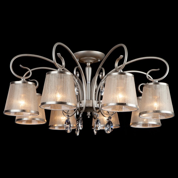 Потолочная люстра eurosvet liona 60065/8 серебро