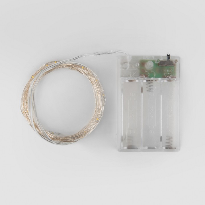 Гирлянда нить eurosvet роса 400-006 белый