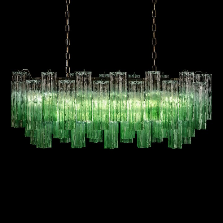 Подвесная люстра loft it murano 10580/1000r clear green