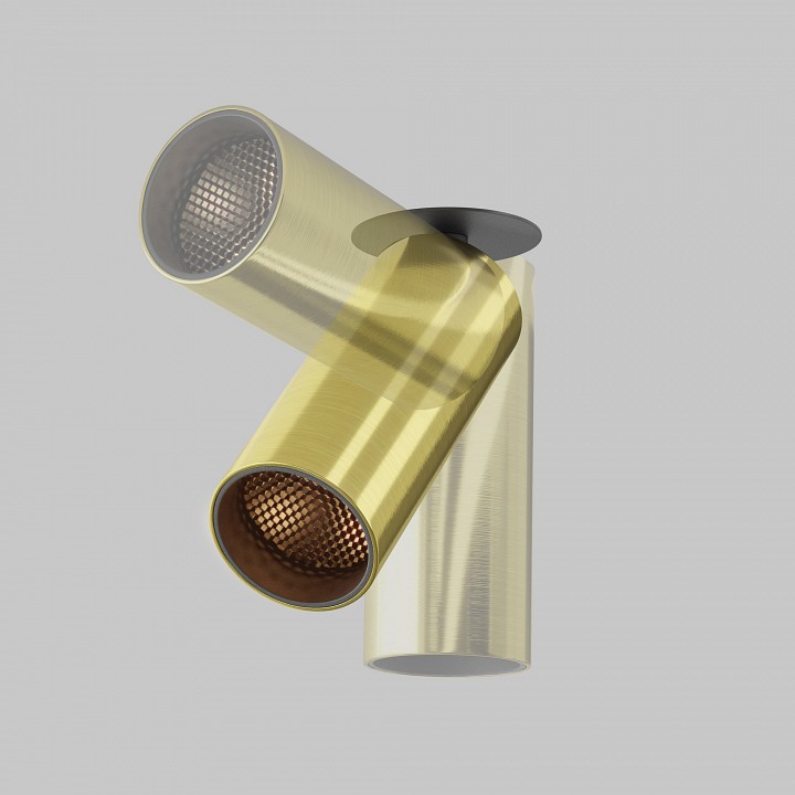 Встраиваемый светильник на штанге maytoni technical focus led c053cl-l12w2.7k-w-bs