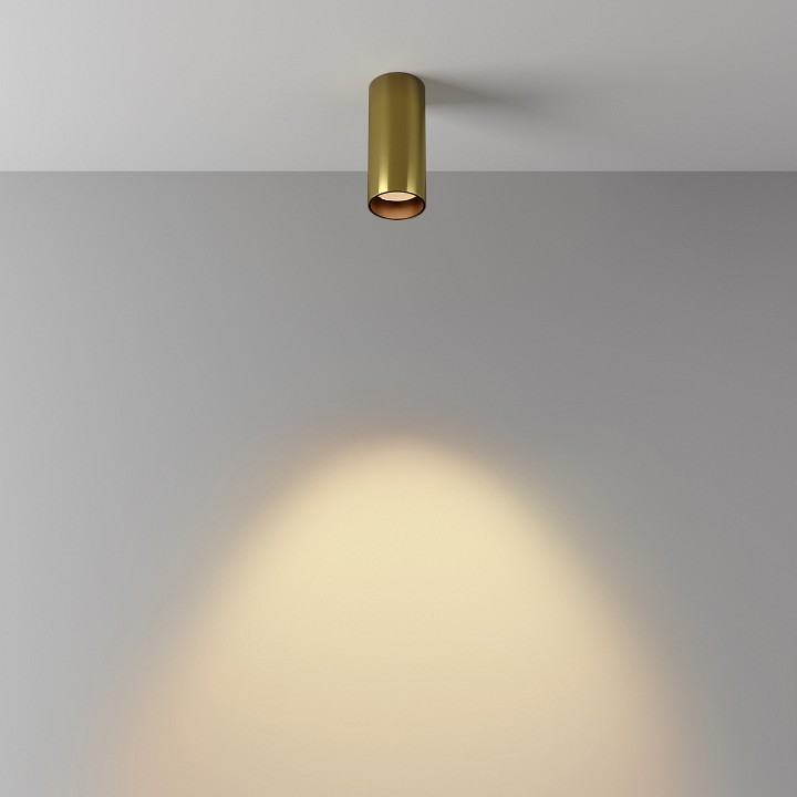 Накладной светильник maytoni technical focus led c056cl-l12w2.7k-w-bs