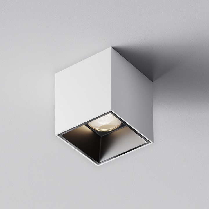 Накладной светильник maytoni technical alfa led c064cl-5w4k-sq-wb