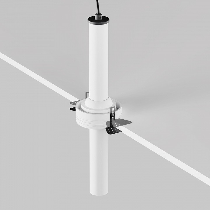 Встраиваемый светильник на штанге maytoni technical focus t c140trs-l300-7w3k-w