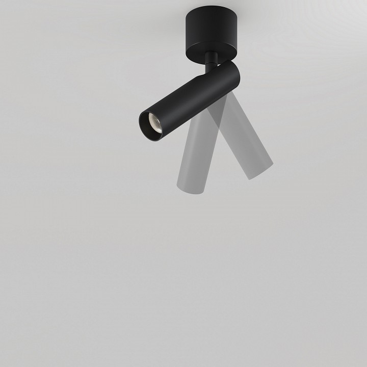 Светильник на штанге maytoni technical focus t c141cl-l125-6w4k-b