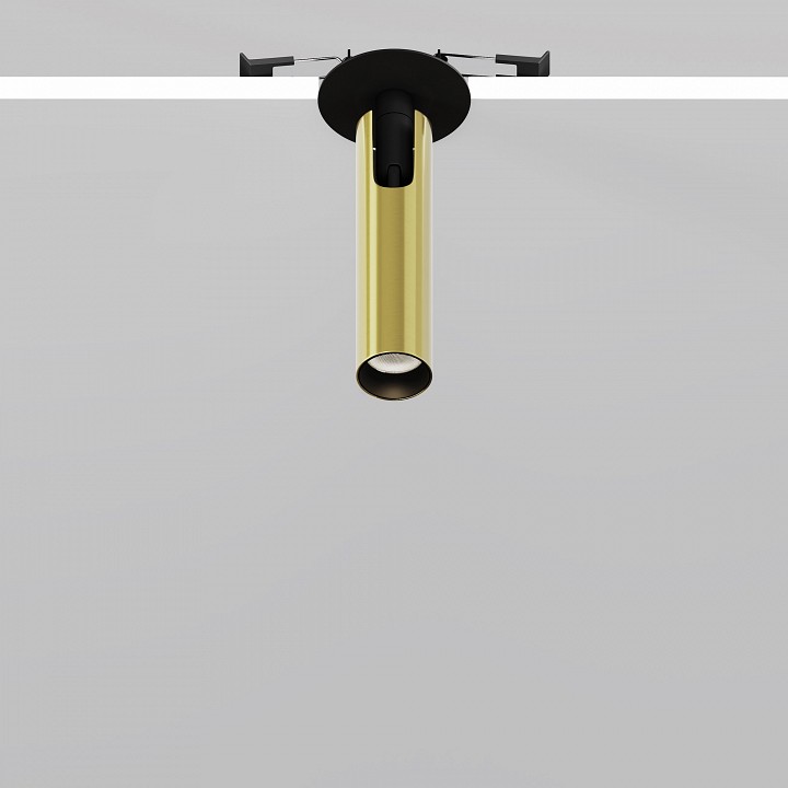 Встраиваемый светильник на штанге maytoni technical focus t c141rs-l125-6w4k-bbs