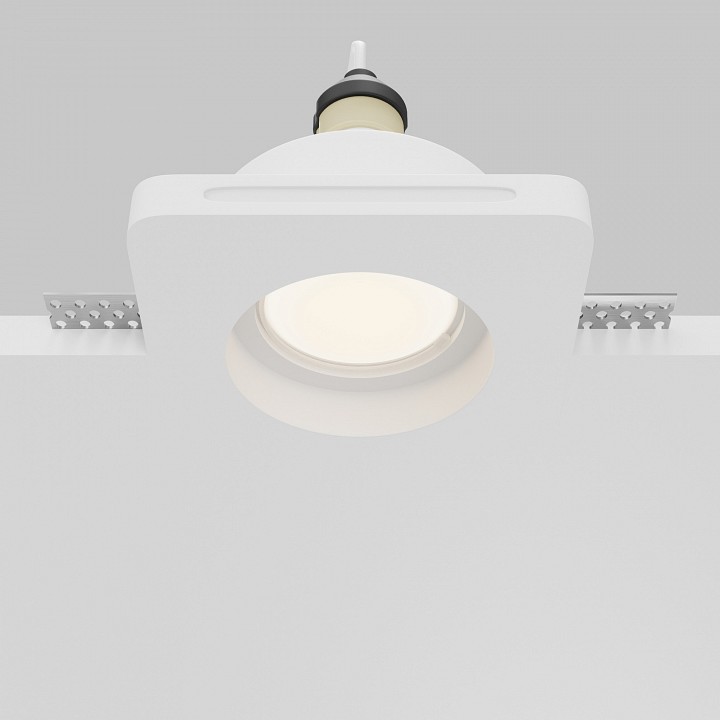 Встраиваемый светильник maytoni technical gyps modern dl002-gu10-01-w