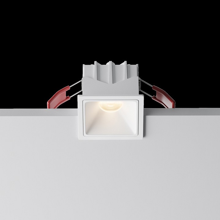 Встраиваемый светильник maytoni technical alfa led dl043-01-10w3k-sq-w-1