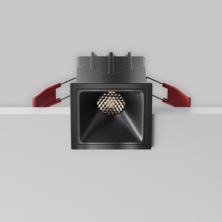 Встраиваемый светильник maytoni technical alfa led dl043-01-10w4k-sq-b-1