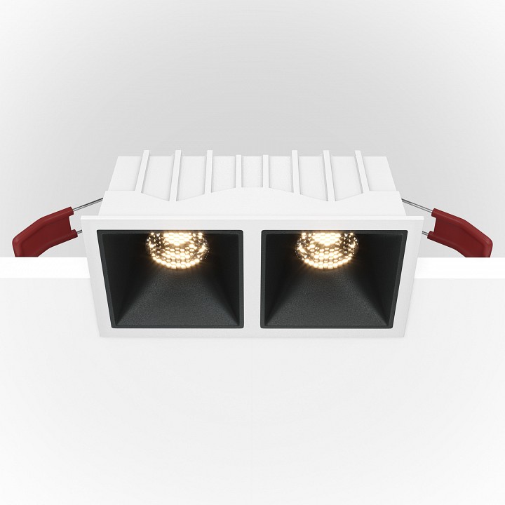 Встраиваемый светильник maytoni technical alfa dl043-02-10w3k-d-sq-wb