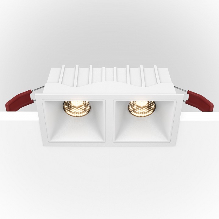 Встраиваемый светильник maytoni technical alfa dl043-02-10w4k-d-sq-w