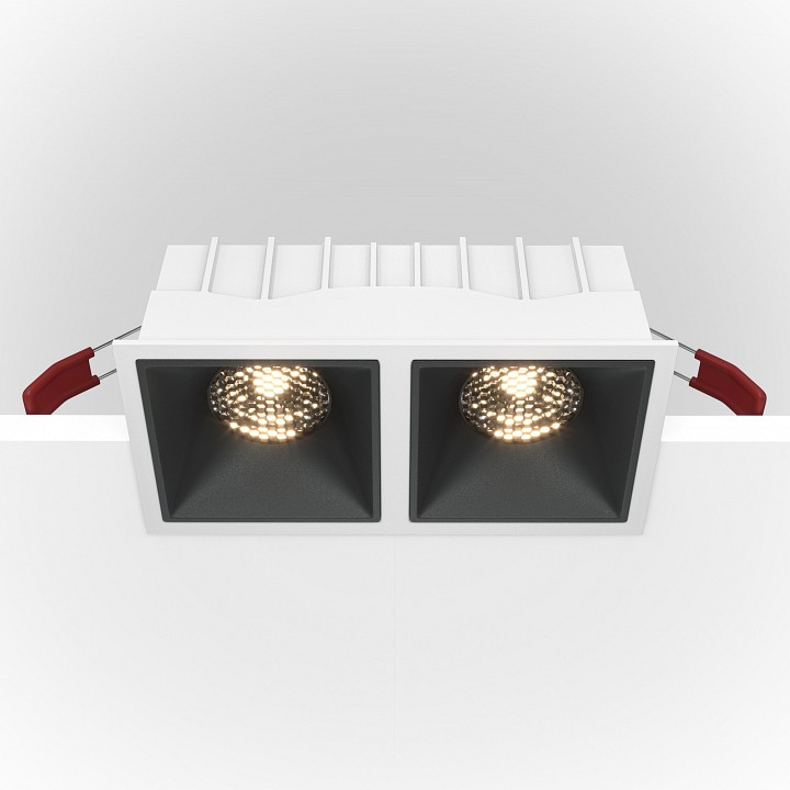 Встраиваемый светильник maytoni technical alfa dl043-02-15w4k-d-sq-wb