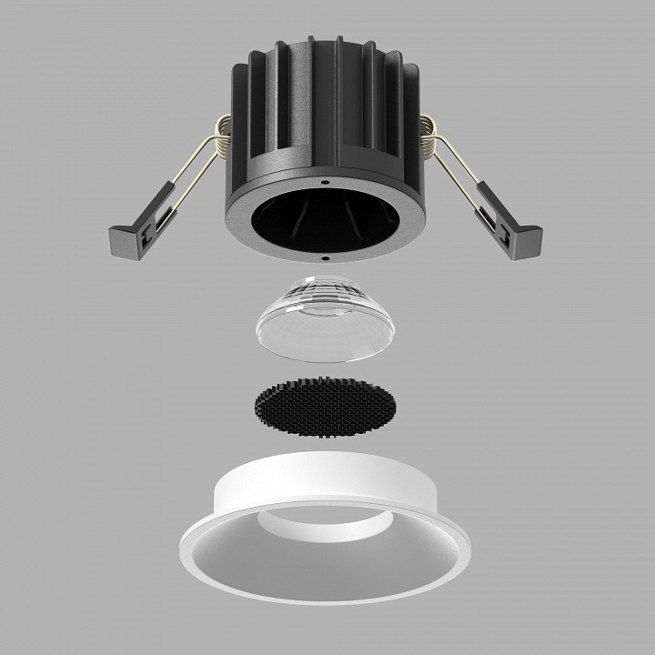 Встраиваемый светильник maytoni technical round dl058-12w2.7k-w