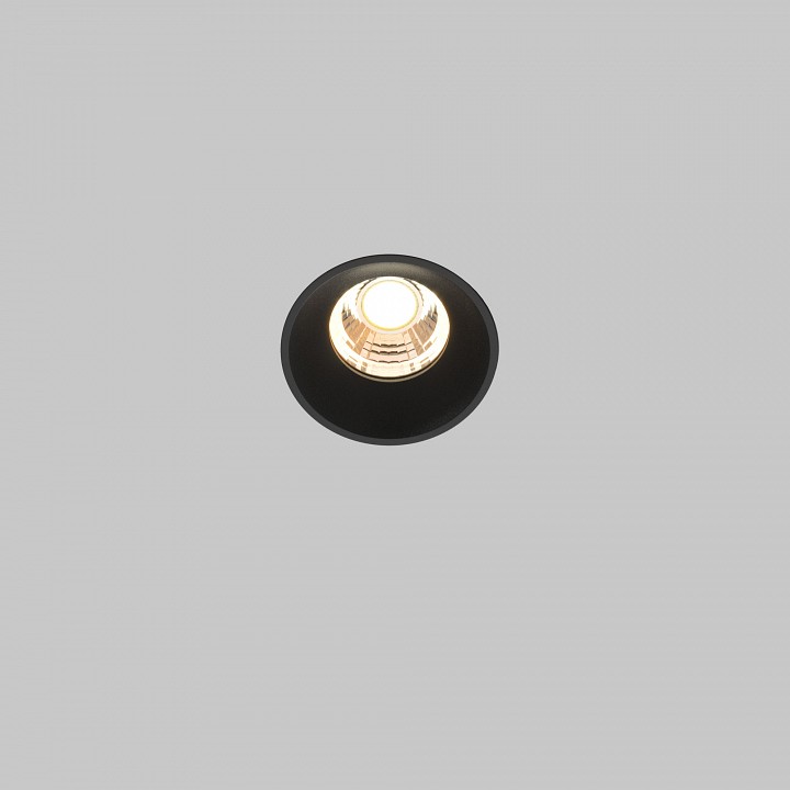 Встраиваемый светильник maytoni technical round dl058-7w3k-trs-b