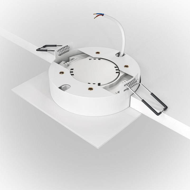 Встраиваемый светильник maytoni technical hoop dl086-gx53-sq-ws