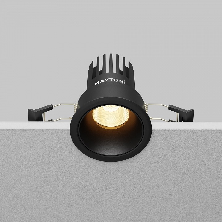 Встраиваемый светильник maytoni technical dip dl115-10w-2.7k-b