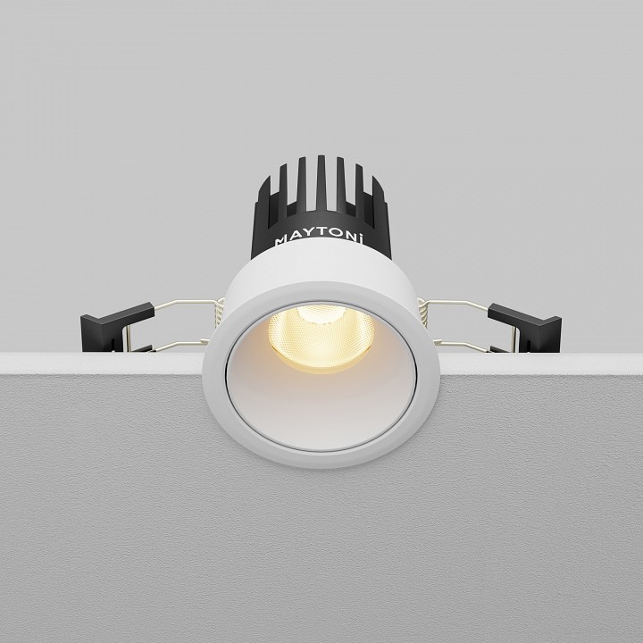 Встраиваемый светильник maytoni technical dip dl115-10w-2.7k-w