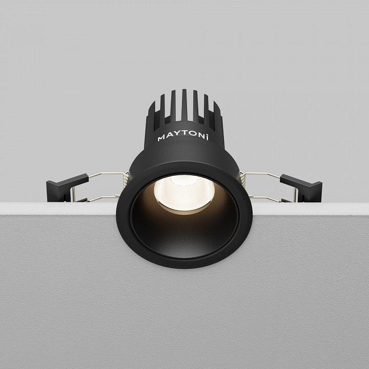 Встраиваемый светильник maytoni technical dip dl115-10w-4k-b