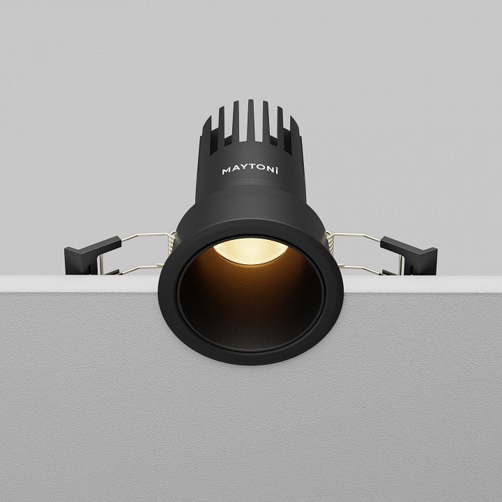 Встраиваемый светильник maytoni technical dip dl116-10w-2.7k-b