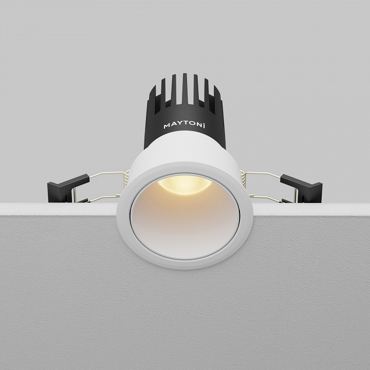 Встраиваемый светильник maytoni technical dip dl116-10w-2.7k-w