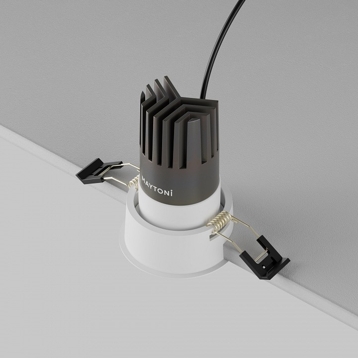 Встраиваемый светильник maytoni technical  dl116-10w-3k-w