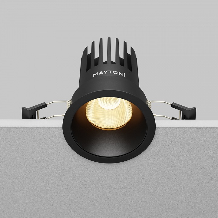 Встраиваемый светильник maytoni technical dip dl117-15w-2.7k-b