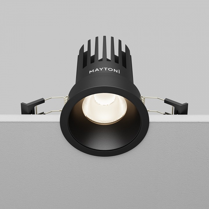 Встраиваемый светильник maytoni technical dip dl117-15w-4k-b