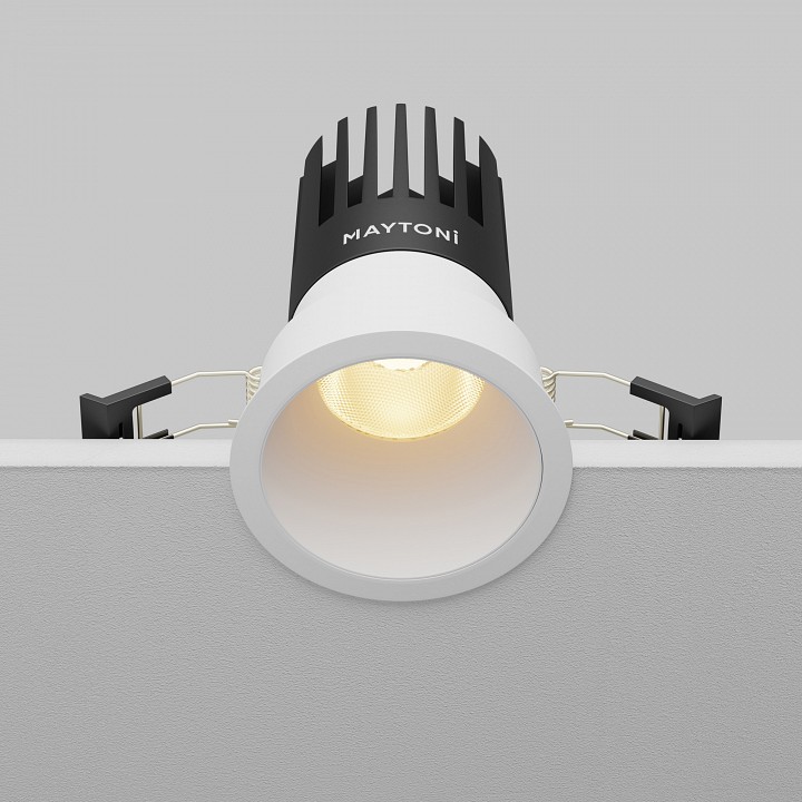 Встраиваемый светильник maytoni technical dip dl118-15w-2.7k-w
