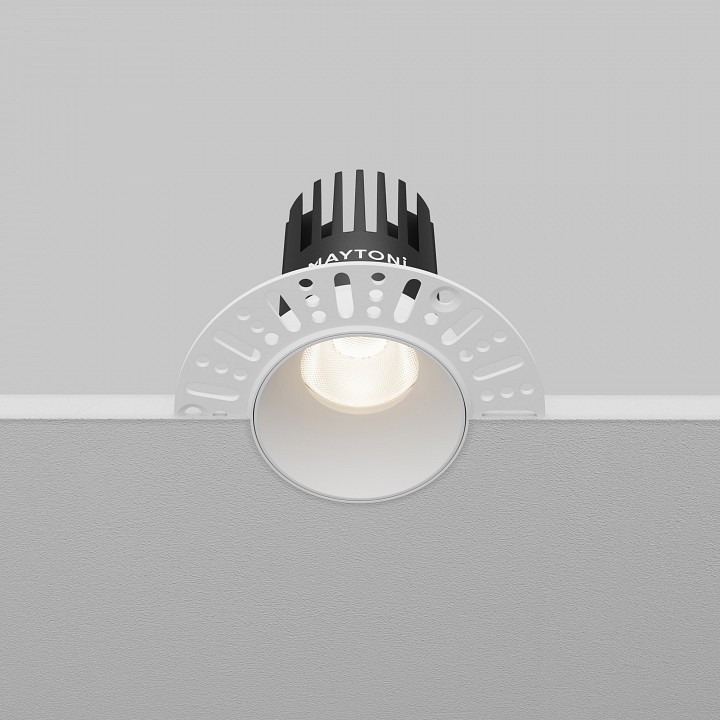 Встраиваемый светильник maytoni technical dip dl119-10w-4k-trs-w