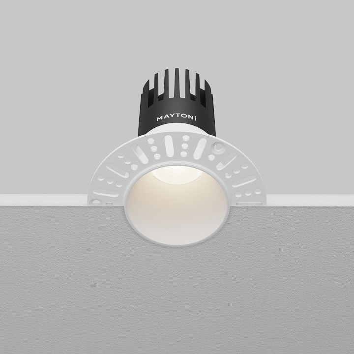 Встраиваемый светильник maytoni technical dip dl120-10w-4k-trs-w