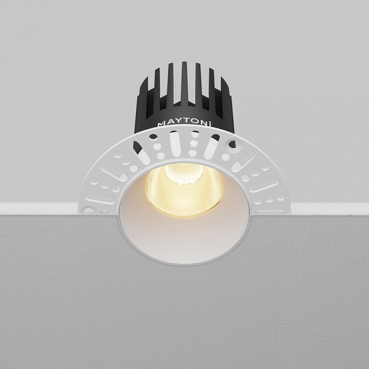 Встраиваемый светильник maytoni technical dip dl121-15w-2.7k-trs-w