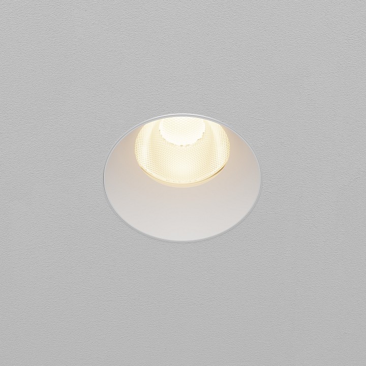 Встраиваемый светильник maytoni technical dip dl121-15w-3k-trs-w