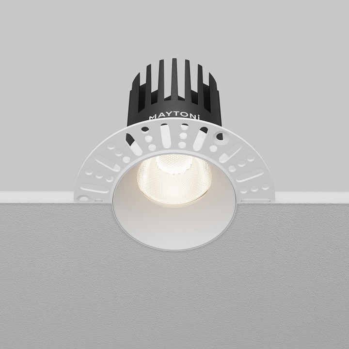Встраиваемый светильник maytoni technical dip dl121-15w-4k-trs-w