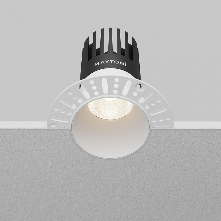 Встраиваемый светильник maytoni technical dip dl122-15w-4k-trs-w