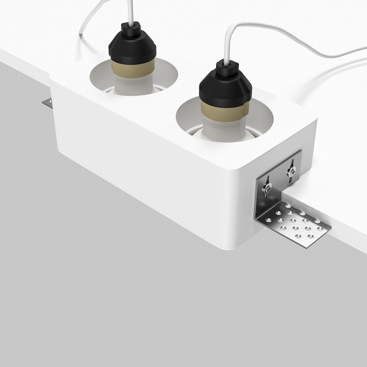 Встраиваемый светильник maytoni technical gyps modern dl123-gu10-02-w