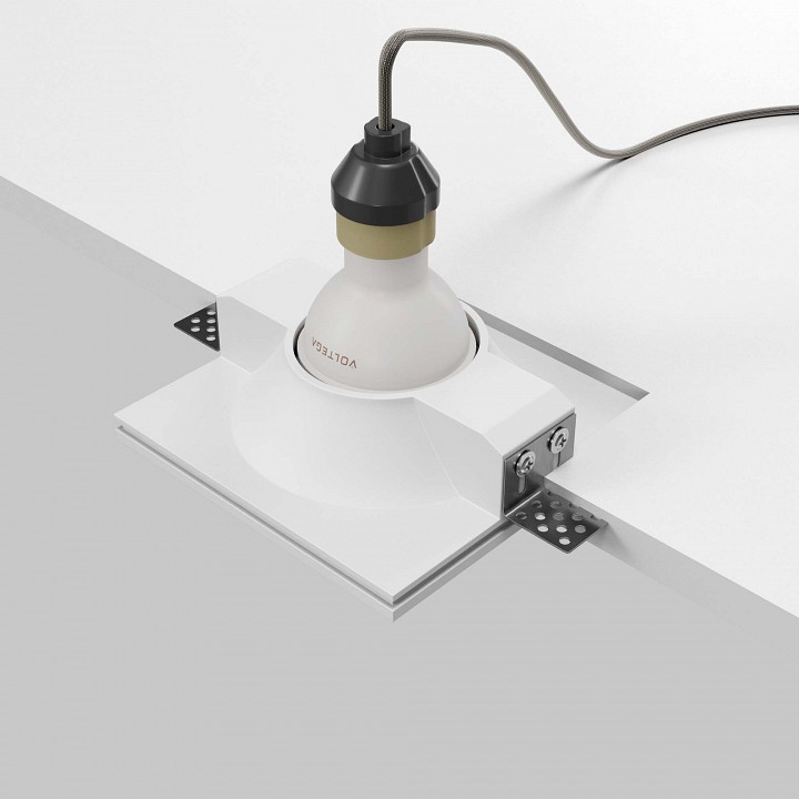 Встраиваемый светильник maytoni technical gyps modern dl129-gu10-01-w