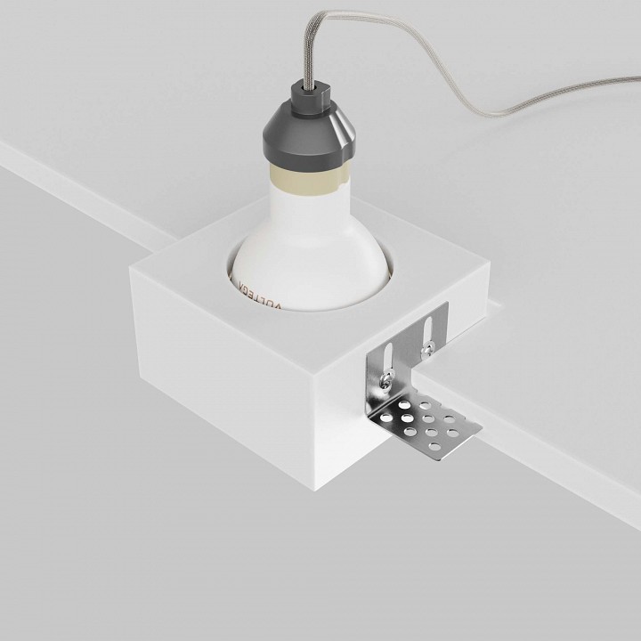 Встраиваемый светильник maytoni technical gyps modern dl131-gu10-01-w