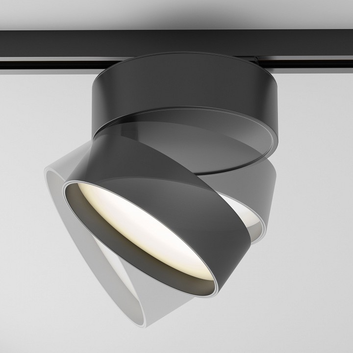 Накладной светильник maytoni technical onda tr007-1-18w3k-b-1