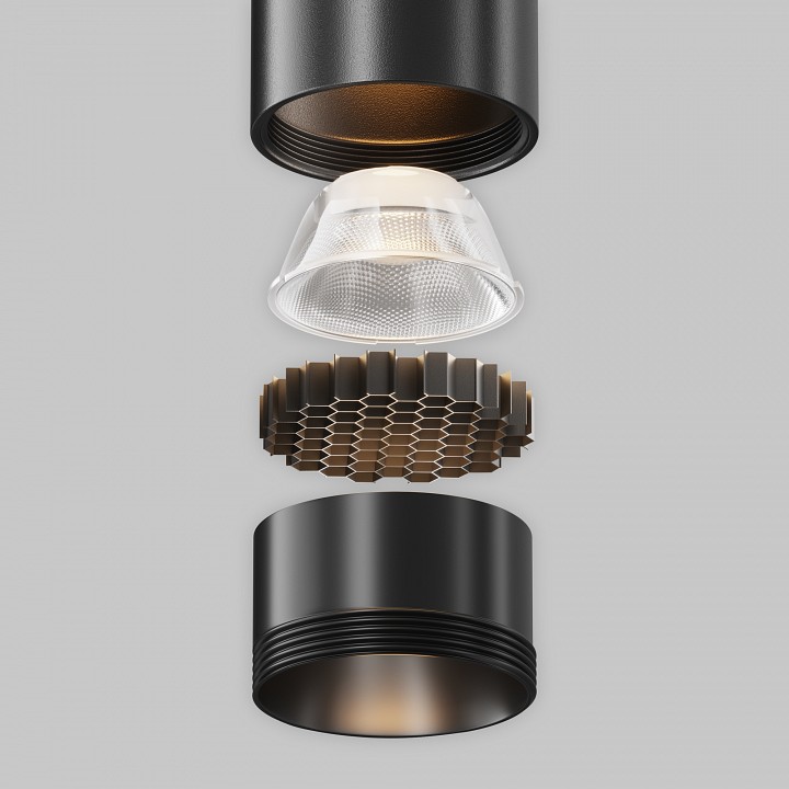 Подвесной светильник maytoni technical focus led tr245-7w3k-b