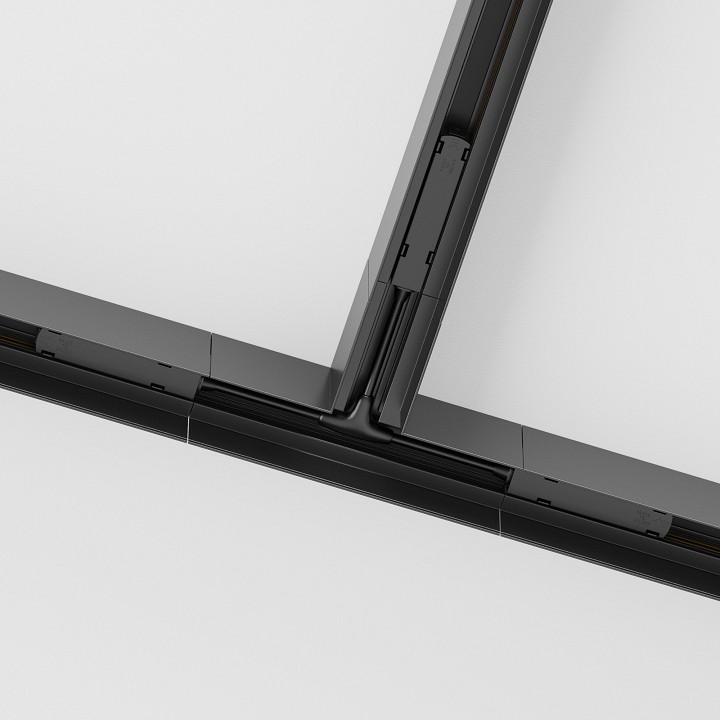 Соединитель t-образный для треков накладных maytoni technical accessories for tracks gravity tra010ct-41b