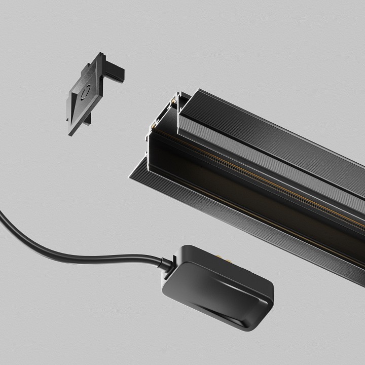 Токопровод концевой maytoni technical accessories for tracks radity tra084b-12b-200