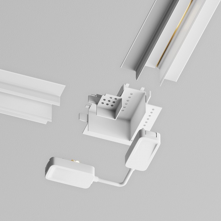 Соединитель угловой l-образный для треков встраиваемых maytoni technical accessories for tracks radity tra084cl-12w