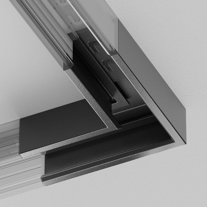 Соединитель угловой внутренний для треков maytoni technical  tra239cl-41b