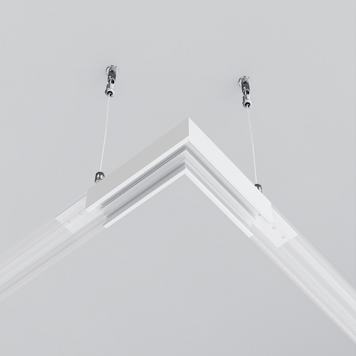 Соединитель угловой l-образный для треков накладных maytoni technical accessories for tracks exility tram034cl-41w