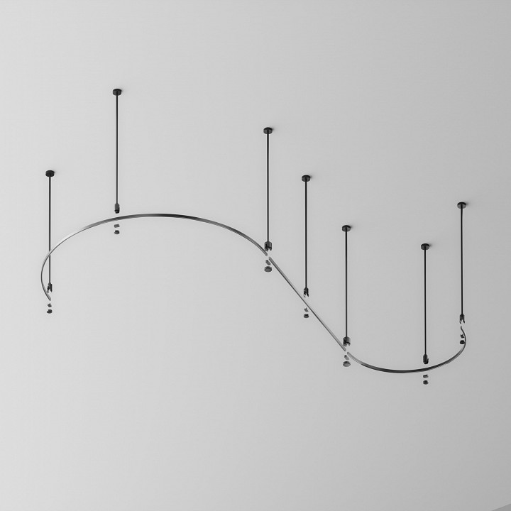 Трек накладной maytoni technical busbar trunkings flarity trx154-2sr-d1200-b