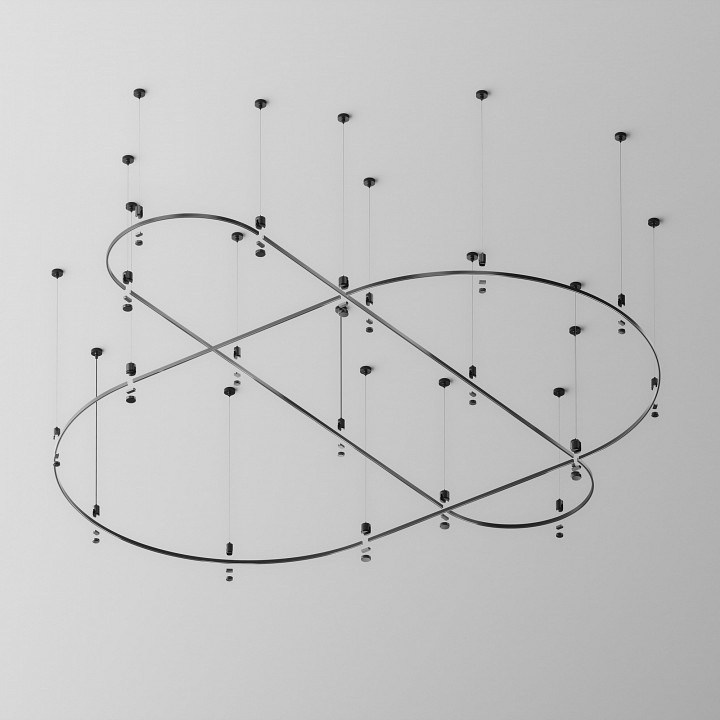 Трек накладной maytoni technical busbar trunkings flarity trx154-2sr-d1500-b