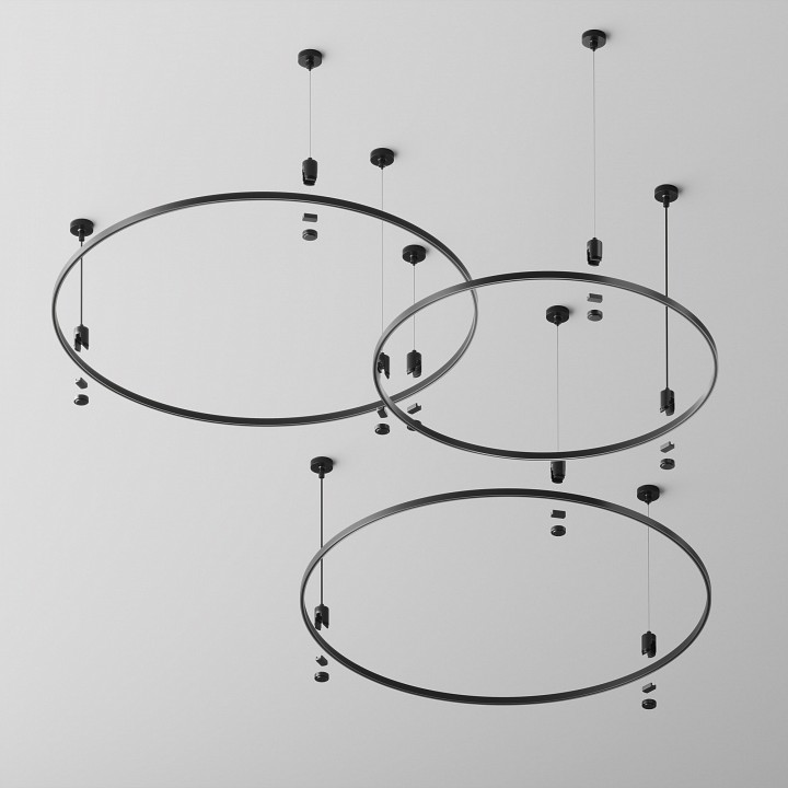 Трек накладной maytoni technical busbar trunkings flarity trx154-r-d650-b