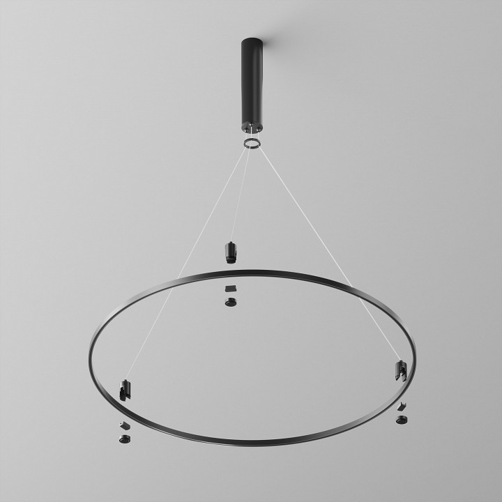 Трек накладной maytoni technical busbar trunkings flarity trx154-r-d800-b