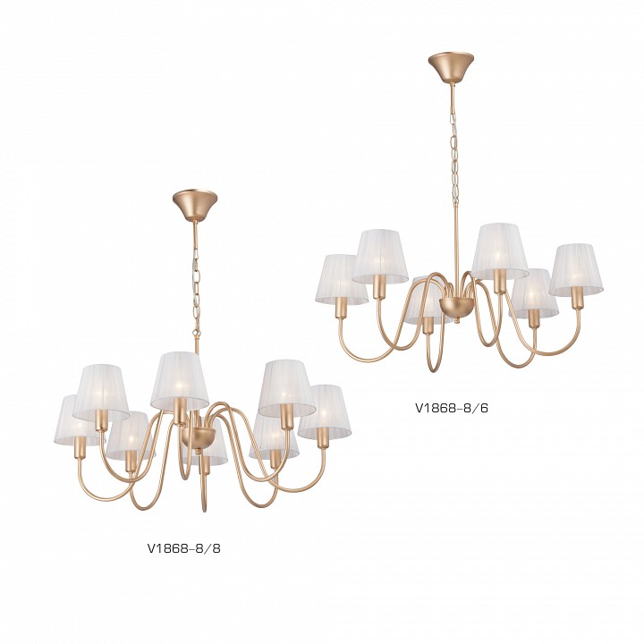 Подвесная люстра vitaluce v1868 v1868-8/6