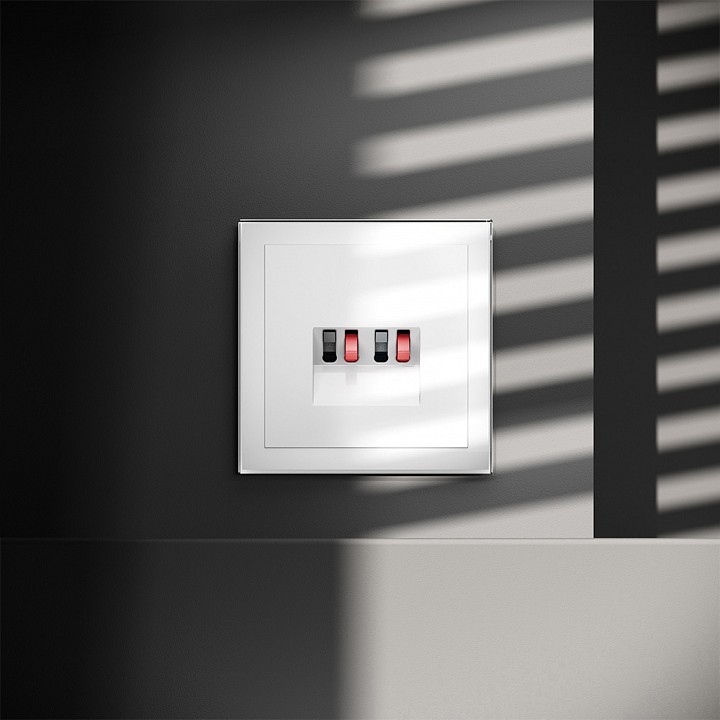 Розетка акустическая без рамки voltum s70 vls060301