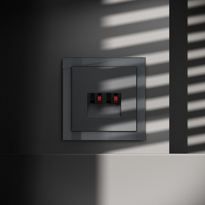 Розетка акустическая без рамки voltum s70 vls060307